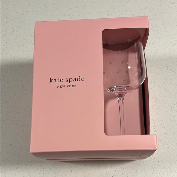 kate spade Other - Kate Spade New York Lenox Set Of 4 Larabee Dot Balloon Wine Glasses ~ New In Box